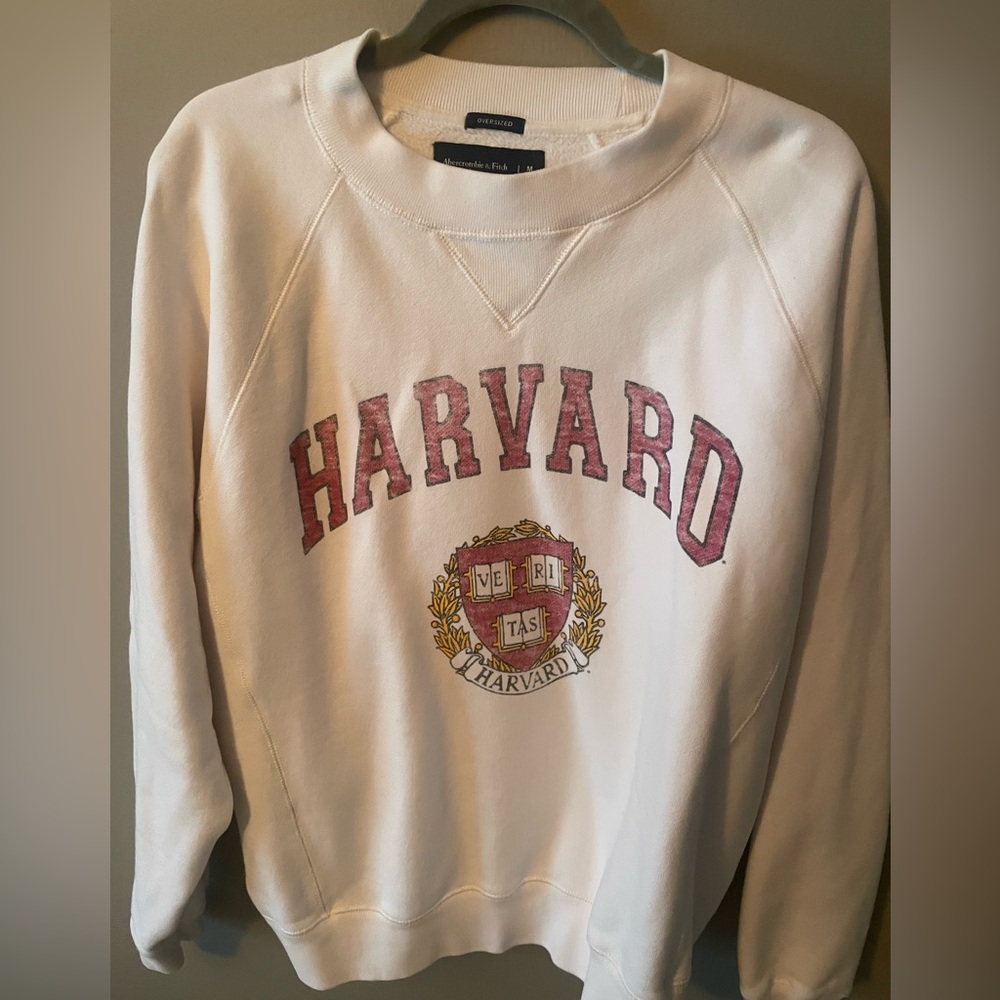 Abercrombie oversized heavyweight crew Harvard sweatshirt size medium